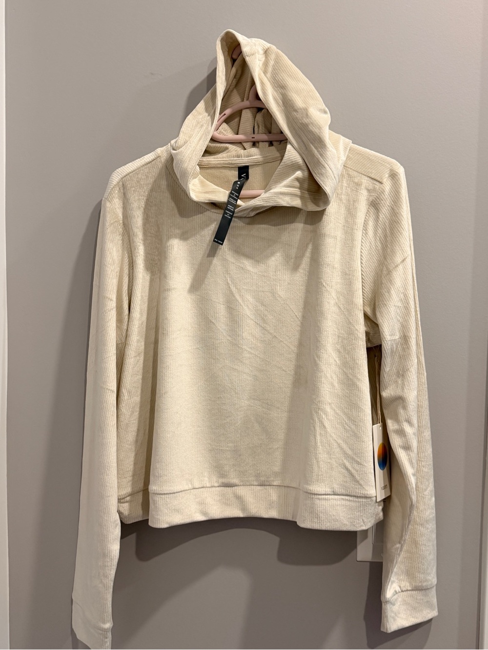 Vuori Off-White Lightweight Pullover Hoodie
